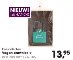HANOS Kinny's Kitchen Vegan brownies aanbieding