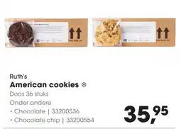 HANOS Ruth's American cookies aanbieding