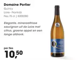 HANOS Domaine Portier Quincy aanbieding