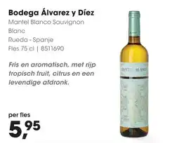 HANOS Bodega Álvarez y Díez Mantel Blanco Sauvignon Blanc aanbieding