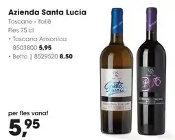 HANOS Azienda santa lucia aanbieding