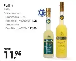 HANOS Pallini limoncello aanbieding