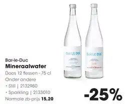 HANOS Bar-le-Duc Mineraalwater aanbieding