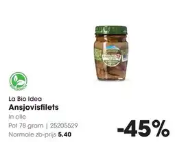 HANOS La Bio Idea Ansjovisfilets aanbieding