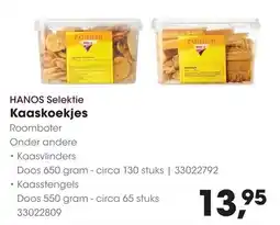 HANOS HANOS Kaaskoekjes aanbieding