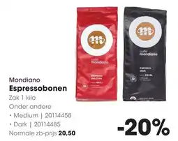 HANOS Mondiano Esspressobonen aanbieding