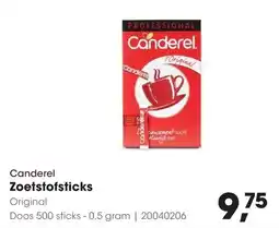 HANOS Canderel Zoetstofsticks aanbieding