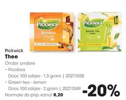 HANOS Pickwick Thee aanbieding