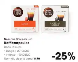 HANOS Nescafe Dolce Gusto Koffiecapsules aanbieding