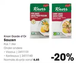 HANOS Knorr Garde d'Or Sauzen aanbieding