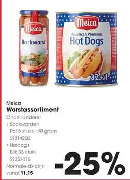 HANOS Meica worstassortiment aanbieding