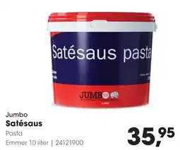 HANOS Jumbo Satésaus pasta aanbieding