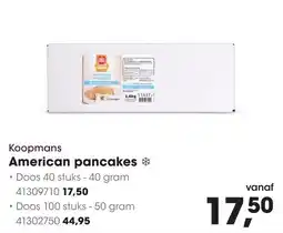 HANOS Koopmans american pancakes aanbieding