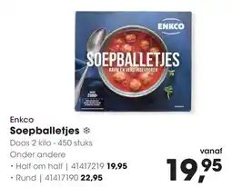 HANOS Enkco Soepballetjes aanbieding