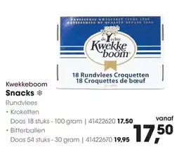 HANOS Kwekkeboom Rundvlees Kroketten aanbieding