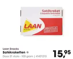 HANOS Laan Snacks Satékroketten aanbieding