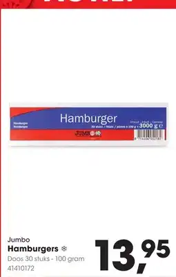 HANOS Jumbo Hamburgers aanbieding