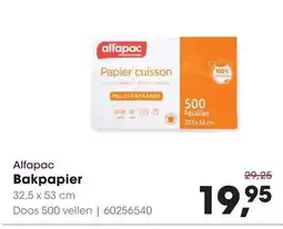 HANOS Alfapac Bakpapier aanbieding