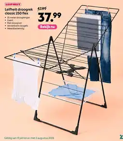 AllesZ Leifheit droogrek classic 250 flex aanbieding