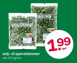 Spar snij- of sperziebonen aanbieding