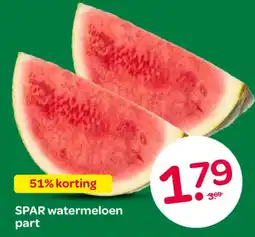 Spar SPAR watermeloen part aanbieding
