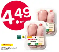 Spar SPAR kipdijfilet naturel aanbieding