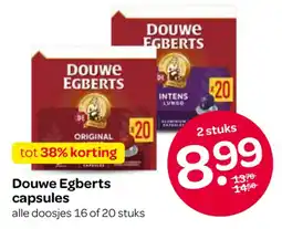 Spar Douwe Egberts capsules aanbieding