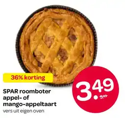 Spar SPAR roomboter appel- of mango-appeltaart aanbieding