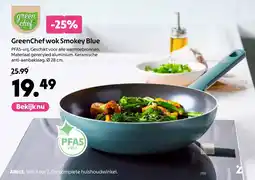 AllesZ GreenChef wok Smokey Blue aanbieding