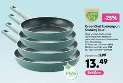 AllesZ GreenChef koekenpan Smokey Blue aanbieding