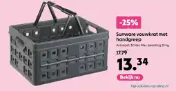 AllesZ Sunware vouwkrat met handgreep aanbieding