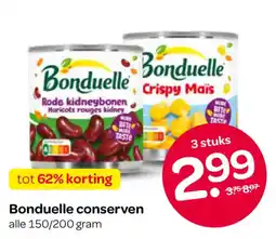 Spar Bonduelle conserven aanbieding