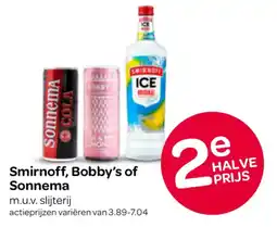 Spar Smirnoff, bobby's of sonnema aanbieding