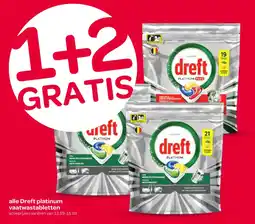 Spar Alle dreft platinum vaatwastabletten aanbieding