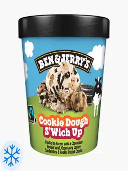 Flink Ben & Jerry's Cookie dough S'wich up aanbieding