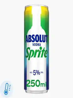 Flink Absolut Vodka & Sprite aanbieding