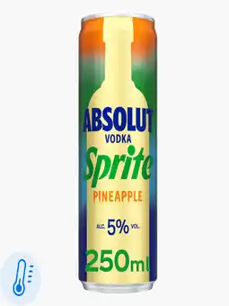 Flink Absolut Vodka & Sprite Ananas 250ml blik aanbieding