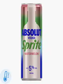 Flink Absolut Vodka & Sprite Watermeloen 250ml blik aanbieding