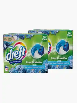 Flink Dreft Wasmiddel capsules blue dreams 16st 2x aanbieding