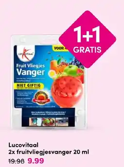 Drogisterij Visser Lucovitaal fruitvliegjesvanger aanbieding