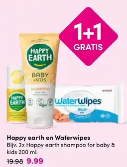 Drogisterij Visser Happy earth en Waterwipes aanbieding