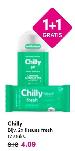 Drogisterij Visser Chilly tissues fresh aanbieding