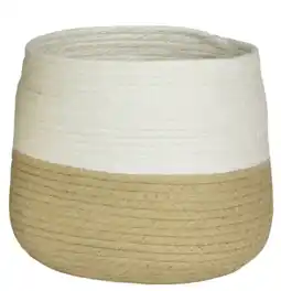 Pets Place Homestyle Plantenmand - Plantenmand - Ø21x21 cm Natural Wit aanbieding