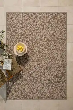 Wehkamp NOUS Living binnen- en buitenvloerkleed panter (290x200 cm) aanbieding
