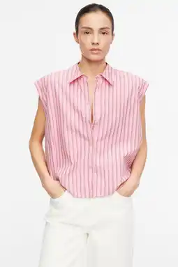 Wehkamp comma gestreepte blouse roze aanbieding