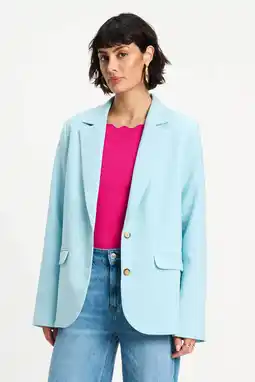 Wehkamp POM Amsterdam regular blazer lichtblauw aanbieding
