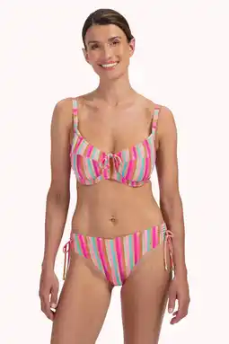 Wehkamp Cyell bikinibroekje roze/groen aanbieding