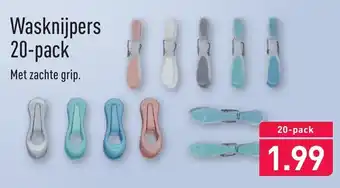 ALDI Wasknijpers 20-pack aanbieding