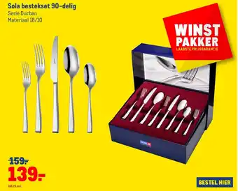 Makro Sola bestekset 90-delig aanbieding