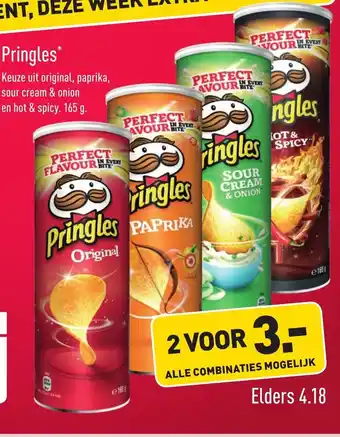 ALDI Pringles 165g aanbieding